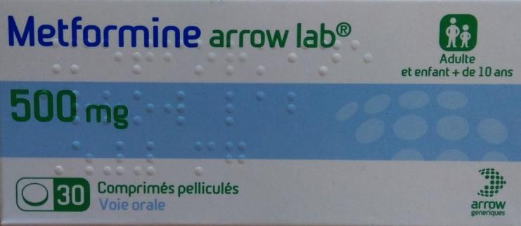 Metformine Arrow Lab 500mg²